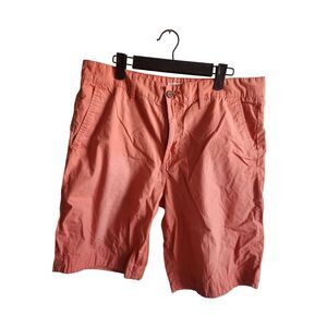 Brigade Mens Sz 34 Pastel Orange Classic Flat Front Shorts